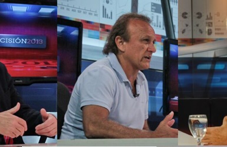 Binner, Del Sel y Obeid; los cabezas de lista de los tres frentes principales. Foto: Rosario3