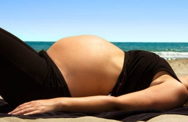 Imagen de La peligrosa combinación de embarazo y sol
