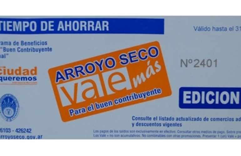 Imagen de Arroyo Seco Vale, para el Buen Contribuyente