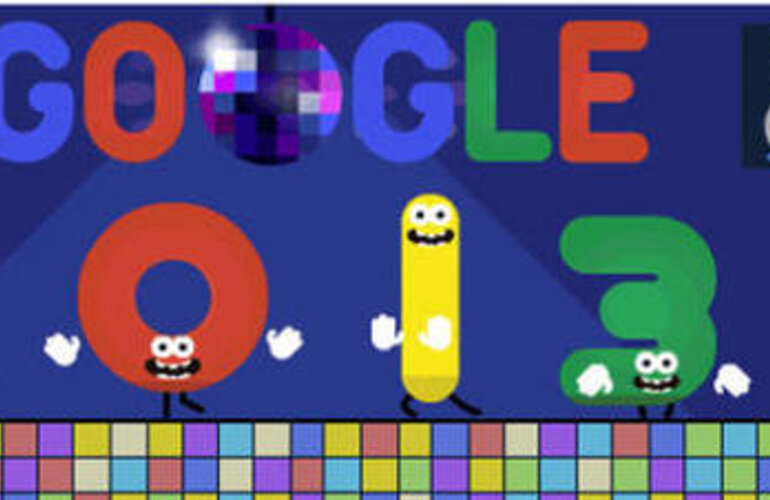 El 'doodle' de Google para celebrar la Nochevieja Google