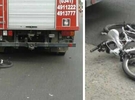 Otra choque camino al choque. La bicicleta se llevó la peor parte. Foto: Bomberos Capitán Bermúdez