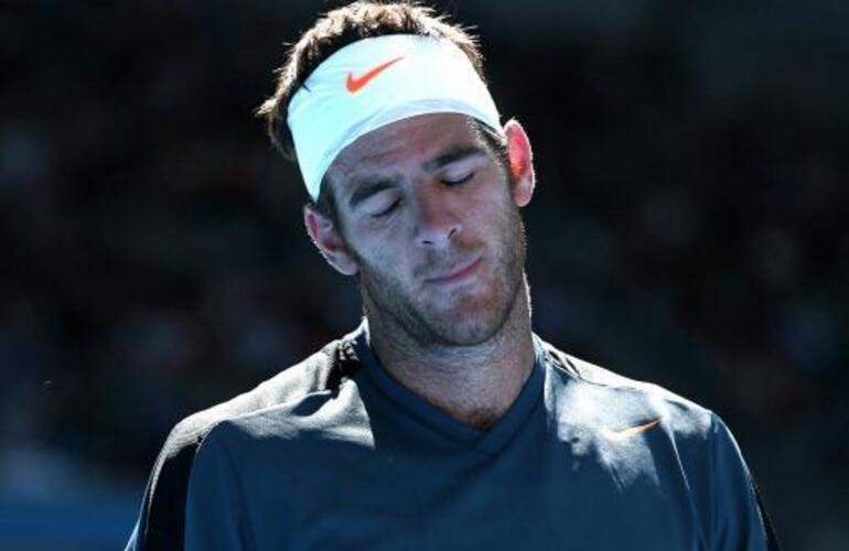 Imagen de Del Potro sufri&oacute; una ca&iacute;da inesperada y se despidi&oacute; en la segunda ronda