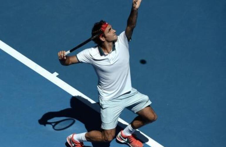 Imagen de Federer venci&oacute; a Tsonga y se meti&oacute; entre los ocho mejores de Australia