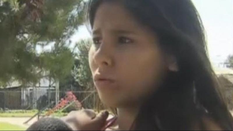 La adolescente contó la situación a la prensa. Foto: Captura de pantalla Youtube