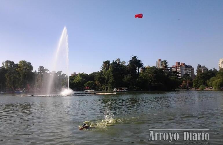 Imagen de Laguito tricolor y popular para el maratón acuático internacional Ciudad de Rosario