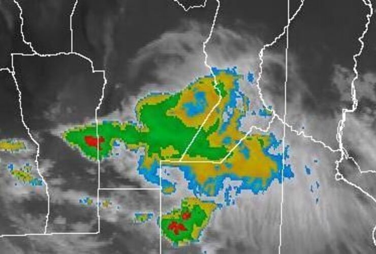 Foto: Imagen de radar de las 05.10 horas