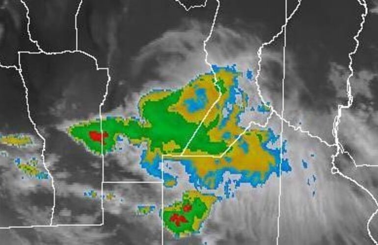 Foto: Imagen de radar de las 05.10 horas