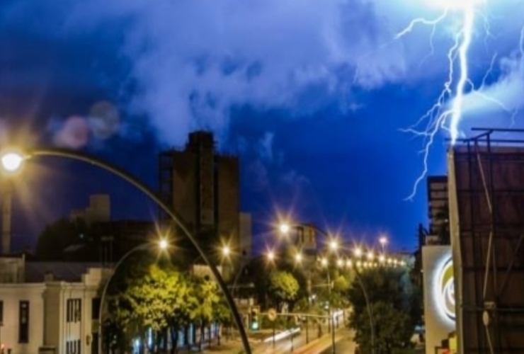 Imagen de La tormenta sobre Rosario en las redes sociales