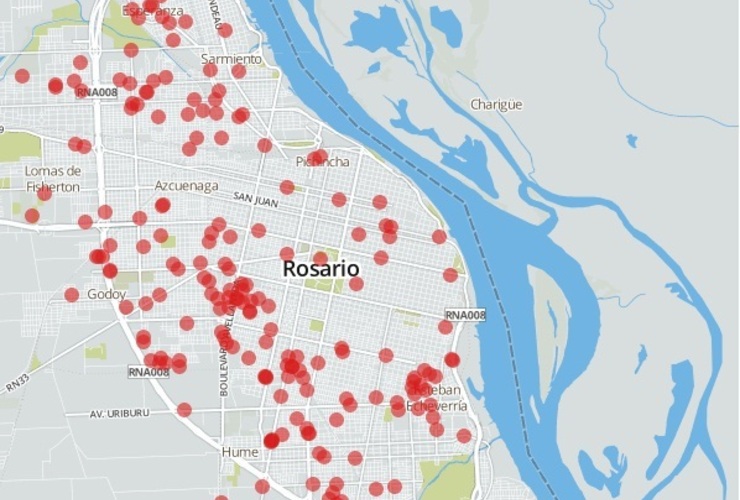 Imagen de Mapa de Homicidios Rosario