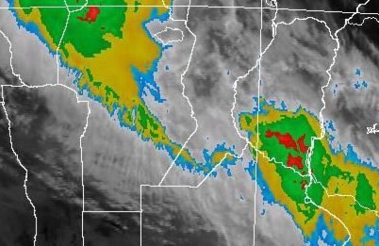 Foto: Servicio Meteorológico Nacional, imagen de radar