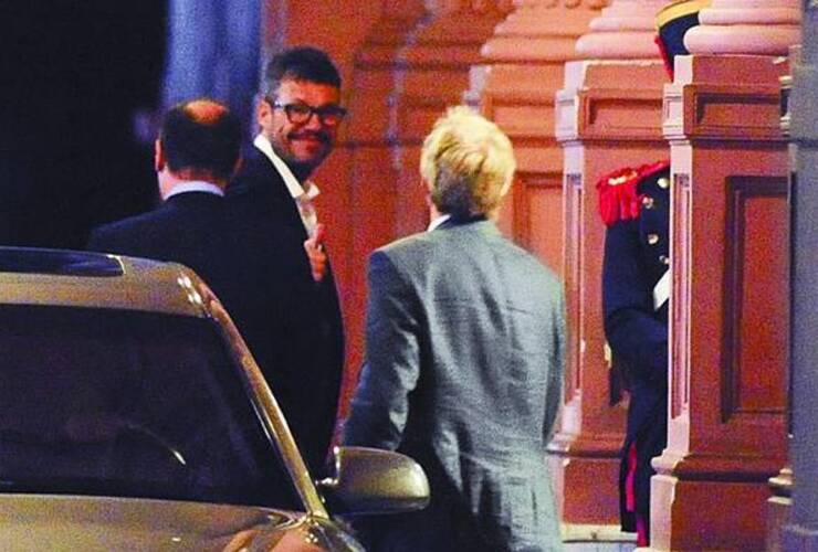 La noche que Marcelo Tinelli fue a la Casa de Gobierno para reunirse con Capitanich.