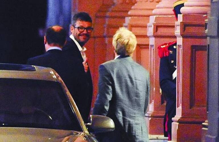 La noche que Marcelo Tinelli fue a la Casa de Gobierno para reunirse con Capitanich.