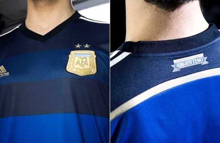 Imagen de Presentaron la nueva camiseta alternativa de la Selección para el Mundial 2014