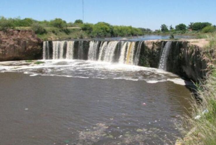 La cascada del arroyo Saladillo. En la zona se ahogó una joven de 25 años.