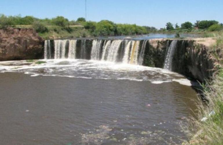 La cascada del arroyo Saladillo. En la zona se ahogó una joven de 25 años.