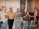 Darío Gres, junto al Ejecutivo Municipal y el vecino Hugo Barducci
