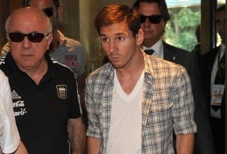 Imagen de Messi llegó a Rumania y la Selección está casi completa