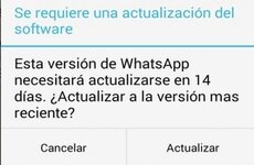 Imagen de Una inc&oacute;gnita: WhatsApp y el misterioso mensaje de actualizaci&oacute;n