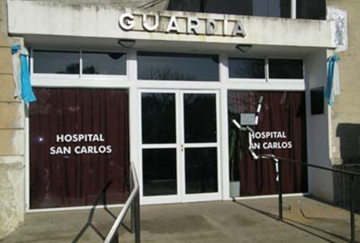 Los heridos fueron derivados al hospital San Carlos. Foto: https://www.noticiascasilda.com.ar