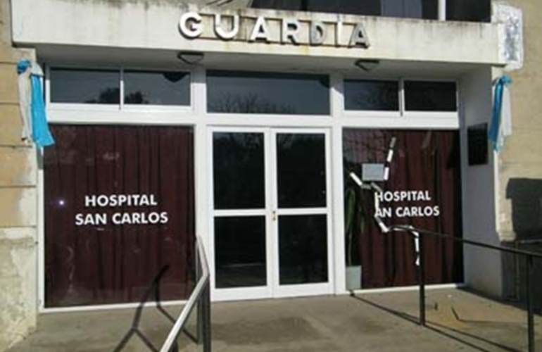 Los heridos fueron derivados al hospital San Carlos. Foto: https://www.noticiascasilda.com.ar