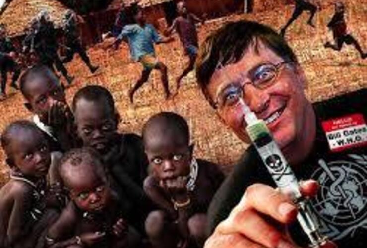 Imagen de Bill Gates, Genocida Mundial.