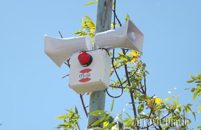 Una de las últimas alarmas comunitarias que se colocó está emplazada en Gálvez al 1100