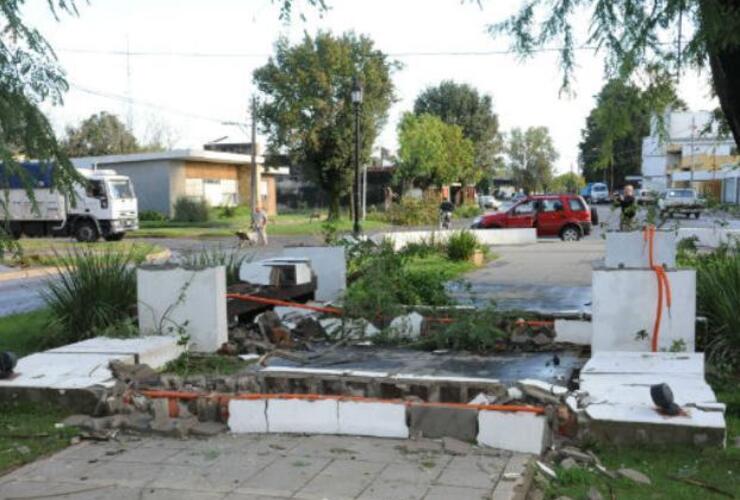 Imagen de Una cola de tornado azotó a Maciel