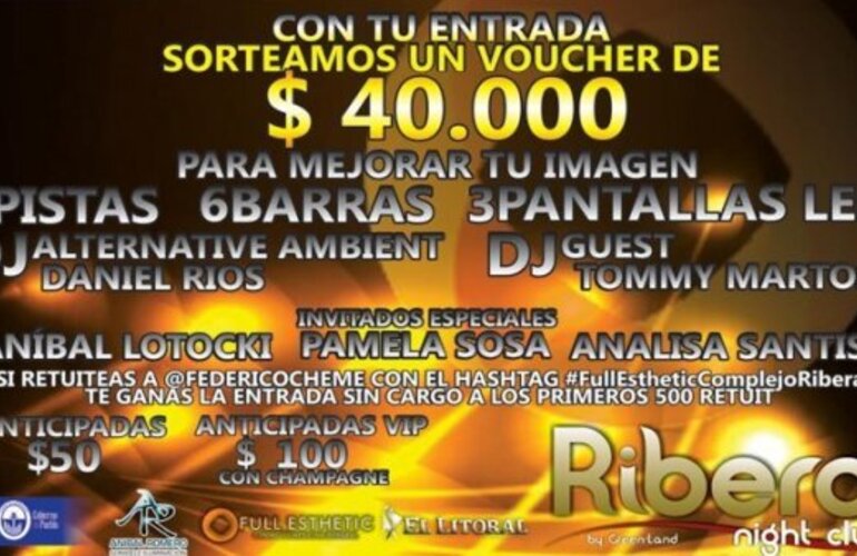 Imagen de Pol&eacute;mica en Corrientes: sortean en un boliche 40.000 pesos en cirug&iacute;as est&eacute;ticas