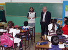 Imagen de Pueblo Esther: El Senador Miguel Lifschitz visitó la Escuela Primaria