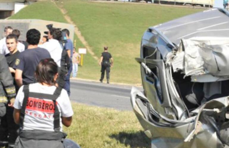El siniestro se produjo en el kil&oacute;metro 19 de la traza, a la altura de San Lorenzo.