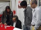 Ricardo Alfonsín junto al nuevo afiliado Jorge Cuello