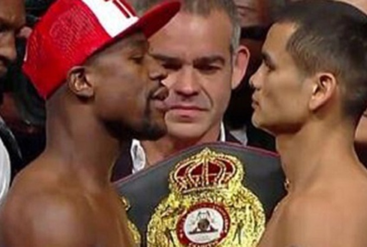 Imagen de Boxeo: Maidana y Mayweather pasaron la balanza y se viene la pelea