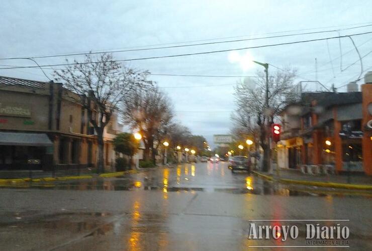 Las lluvias continuarían durante toda la jornada. Foto: zona centro Arroyo Seco