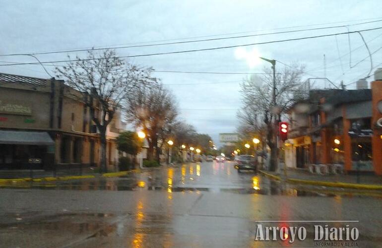 Las lluvias continuarían durante toda la jornada. Foto: zona centro Arroyo Seco