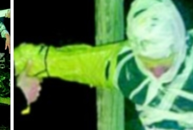 Imagen de Tengo miedo de hablar, lo que hicieron no tiene moral", dijo el joven crucificado en Frontera