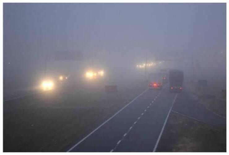 La niebla reducía la visibilidad en la mañana de este martes