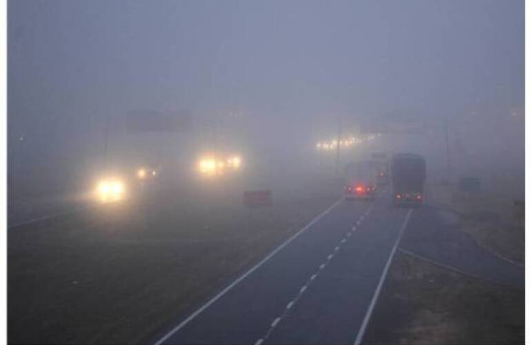La niebla reducía la visibilidad en la mañana de este martes