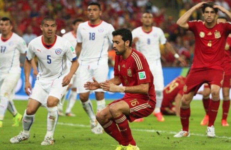 Imagen de España, último campeón del mundo, cayó ante Chile y se despidió del Mundial 2014