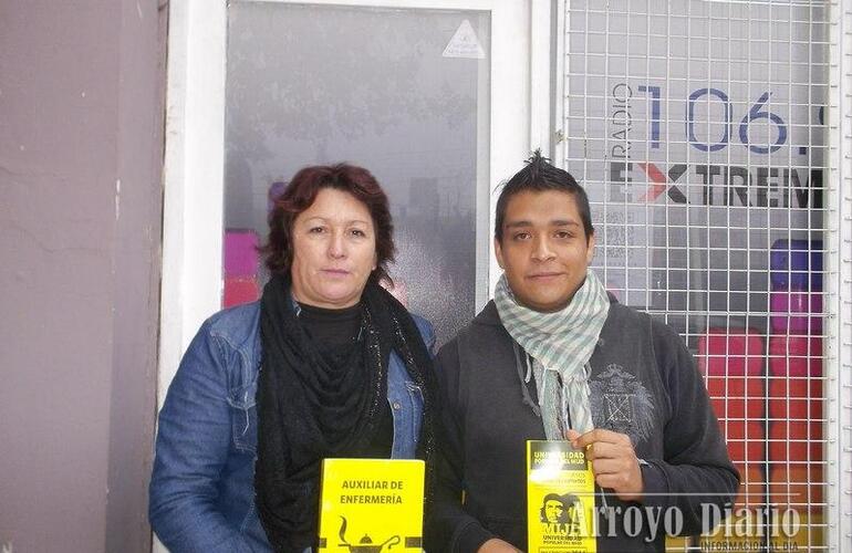 Graciela Gómez y Federico Balbuena, representantes del MIJD