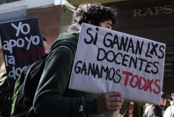 Se esperaba, en la nueva marcha, el apoyo de las agrupaciones estudiantiles. Foto: Alan Monzón/Rosario3.com