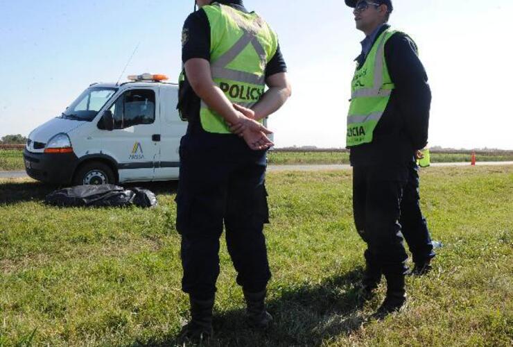 El accidente se produjo en la autoopista, cerca de Maciel.