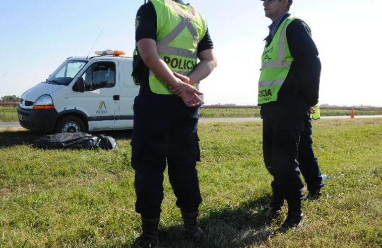 El accidente se produjo en la autoopista, cerca de Maciel.