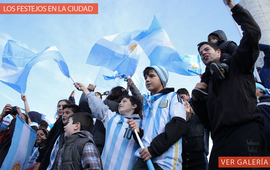 Imagen de Pura alegr&iacute;a, los festejos en Rosario