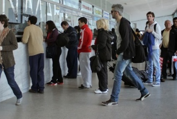 El paro anunciado todavía no tiene impacto en la terminal.