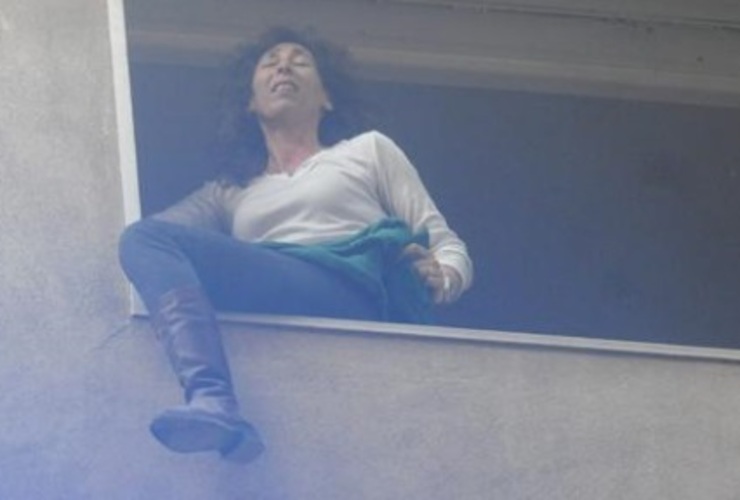 Imagen de Una de las más emotivas historias: "La mujer de la ventana" y su rescatista