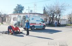 Imagen de Accidente de tránsito entre una moto y una bicicleta