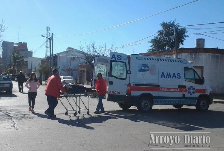 Accidente en Rivadavia y 9 de Julio. Foto: Archivo AD