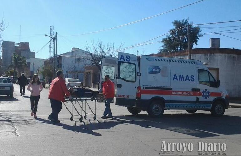 Accidente en Rivadavia y 9 de Julio. Foto: Archivo AD