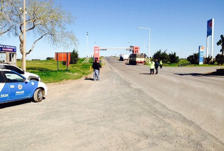 Así se desarrollaba uno de los operativos este martes. Foto: Gentileza Comisario Inspector Daniel Villasboa