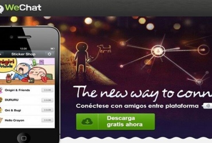 Imagen de WeChat cerca de WhatsApp